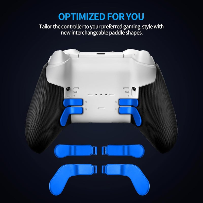 KOOWOD Accessories for Xbox Elite Controller Series 2-13 in 1 Replacement Paddles Thumbsticks Joystick Analog Sticks Parts Repair Kit Component Set with 2 D-Pads, 1 Tool - Image 5